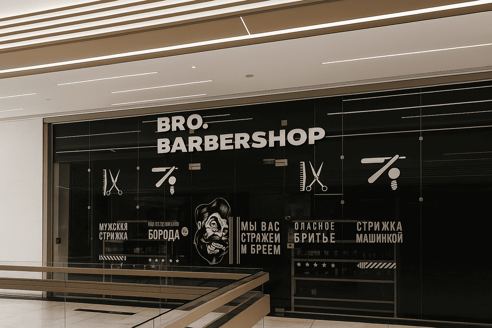 Кейс: Оформление барбершопа BRO. BARBERSHOP